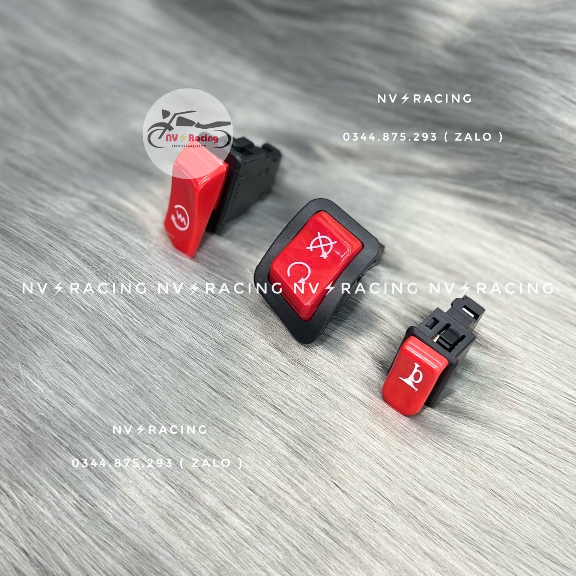 [ Chính hãng ] Nút công tắc đỏ cao cấp dành cho dòng xe Honda ( Tắt máy tạm thời, nút kèn, nút đề )