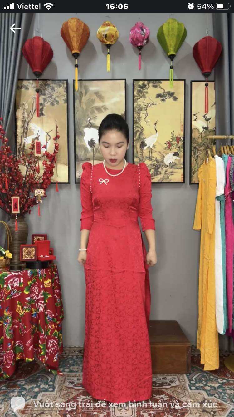ÁO DÀI GẤM TT CAO CẤP QA16