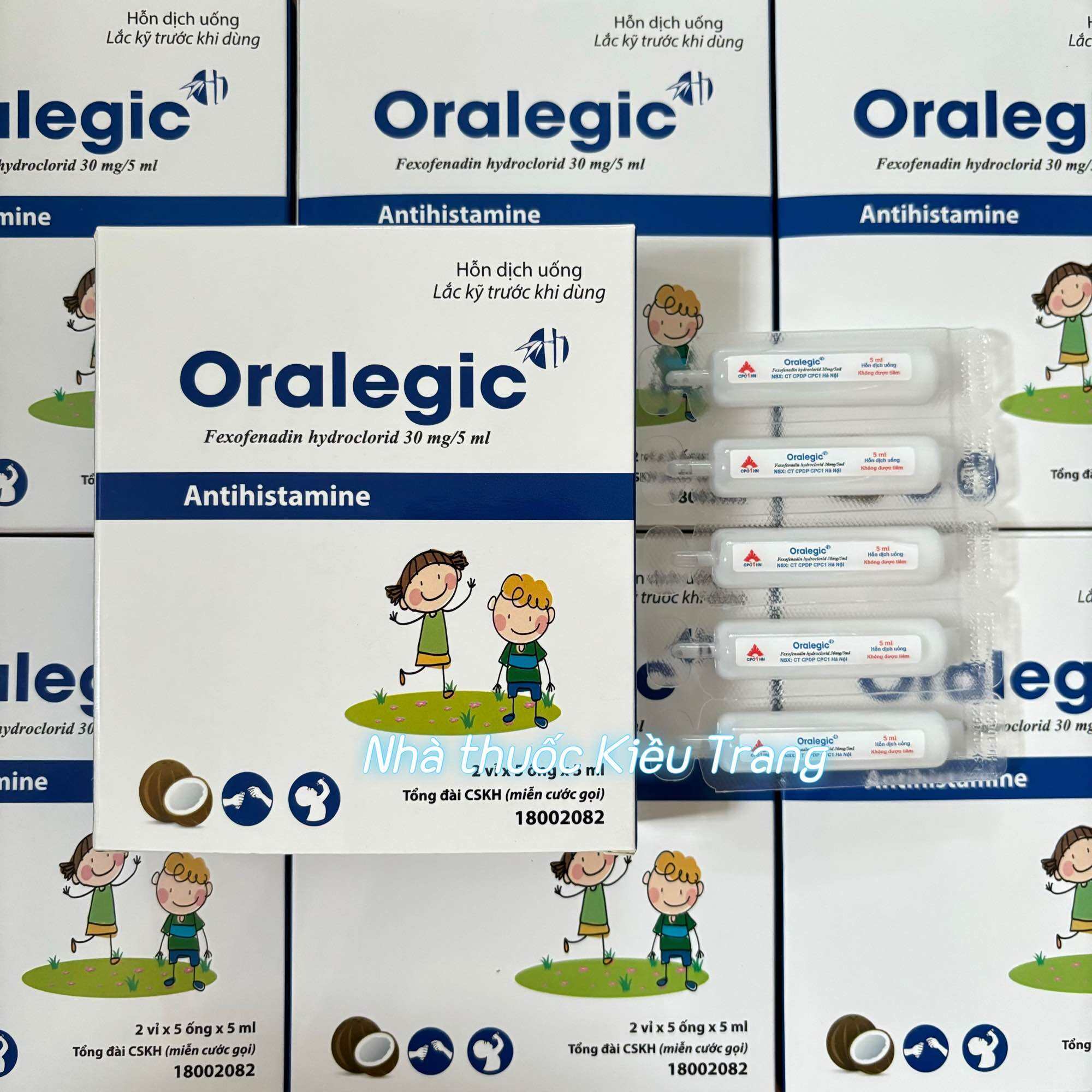 Oralegic - Hỗ trợ giảm triệu chứng viêm mũi, dị ứng, mày đay