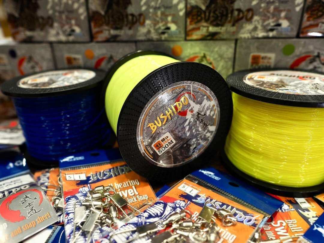Cước câu cá chính hãng bushido nylon 500m chuyên câu sông,hồ, câu giải...câu cá lớn