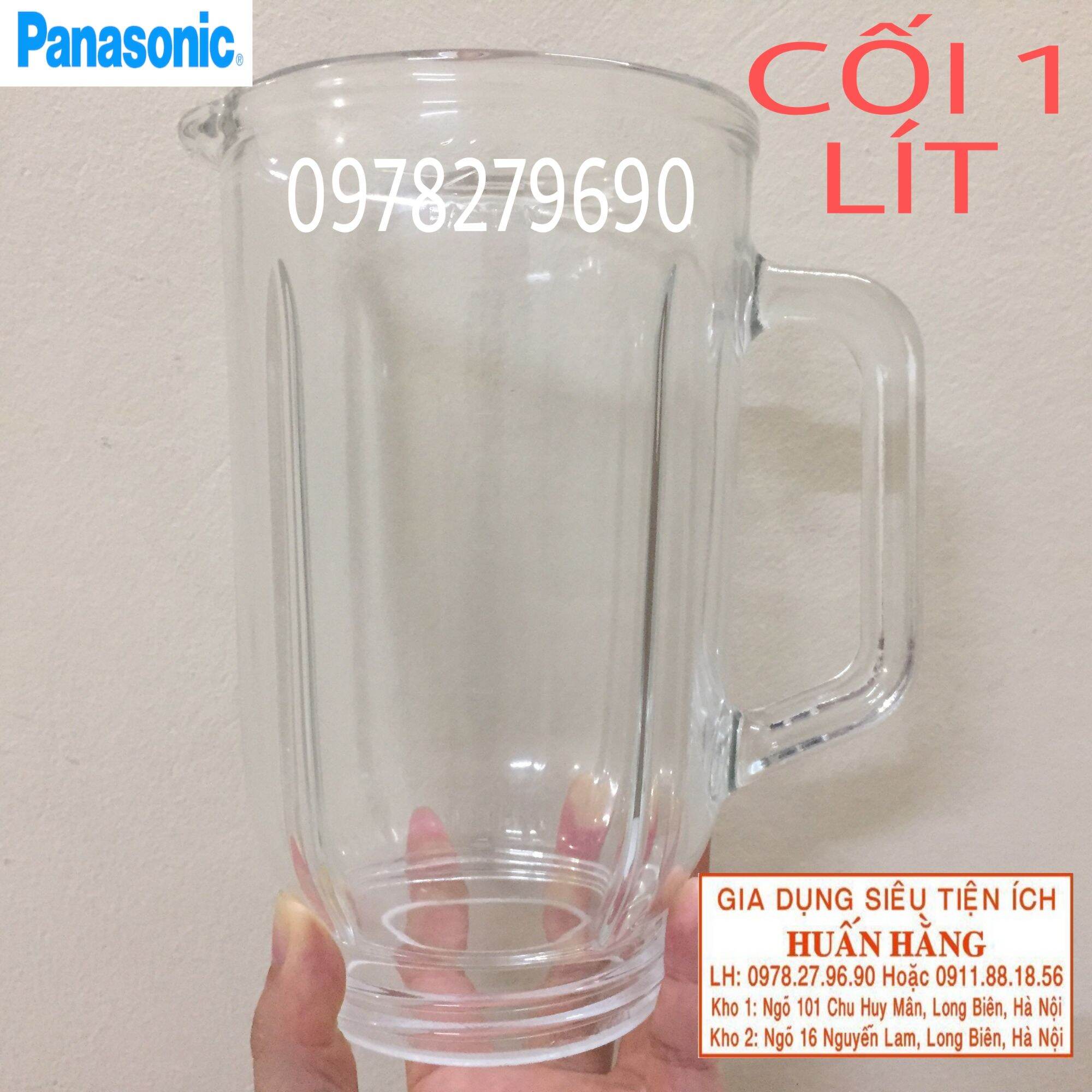 Linh kiện máy xay - ly thủy tinh, cối thủy tinh máy xay panasonic mj-m176p