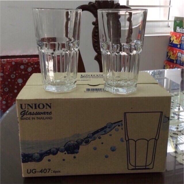 Bộ 6 cốc thuỷ tinh cốc thái 420ml hàng chuẩn