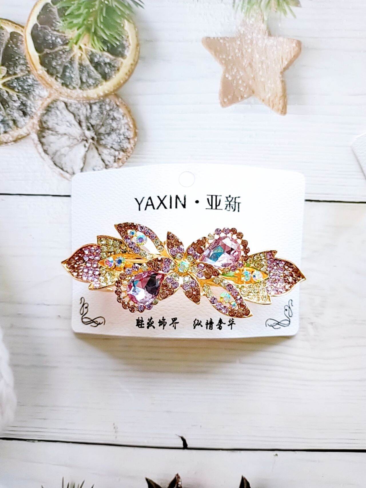 kẹp tóc phía sau đính đá lấp lánh M03(kẹp 8 phân)