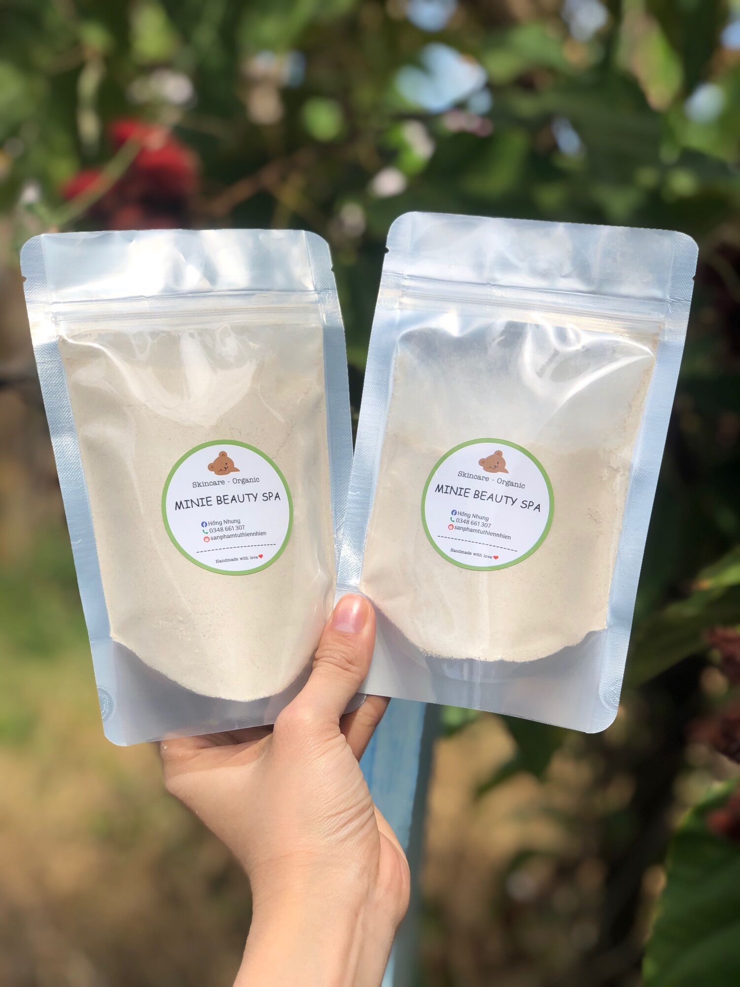 Bột rửa mặt thảo dược 64 vị làm sạch da,tẩy tế bào chết