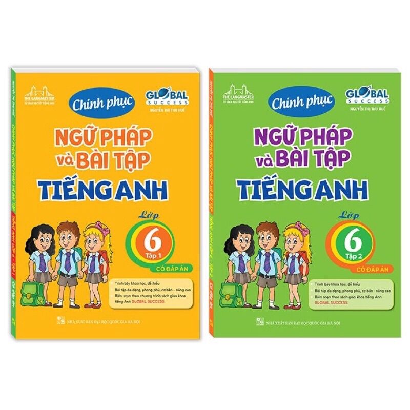 Sách - Chinh phục ngữ pháp và bài tập Tiếng Anh lớp 6