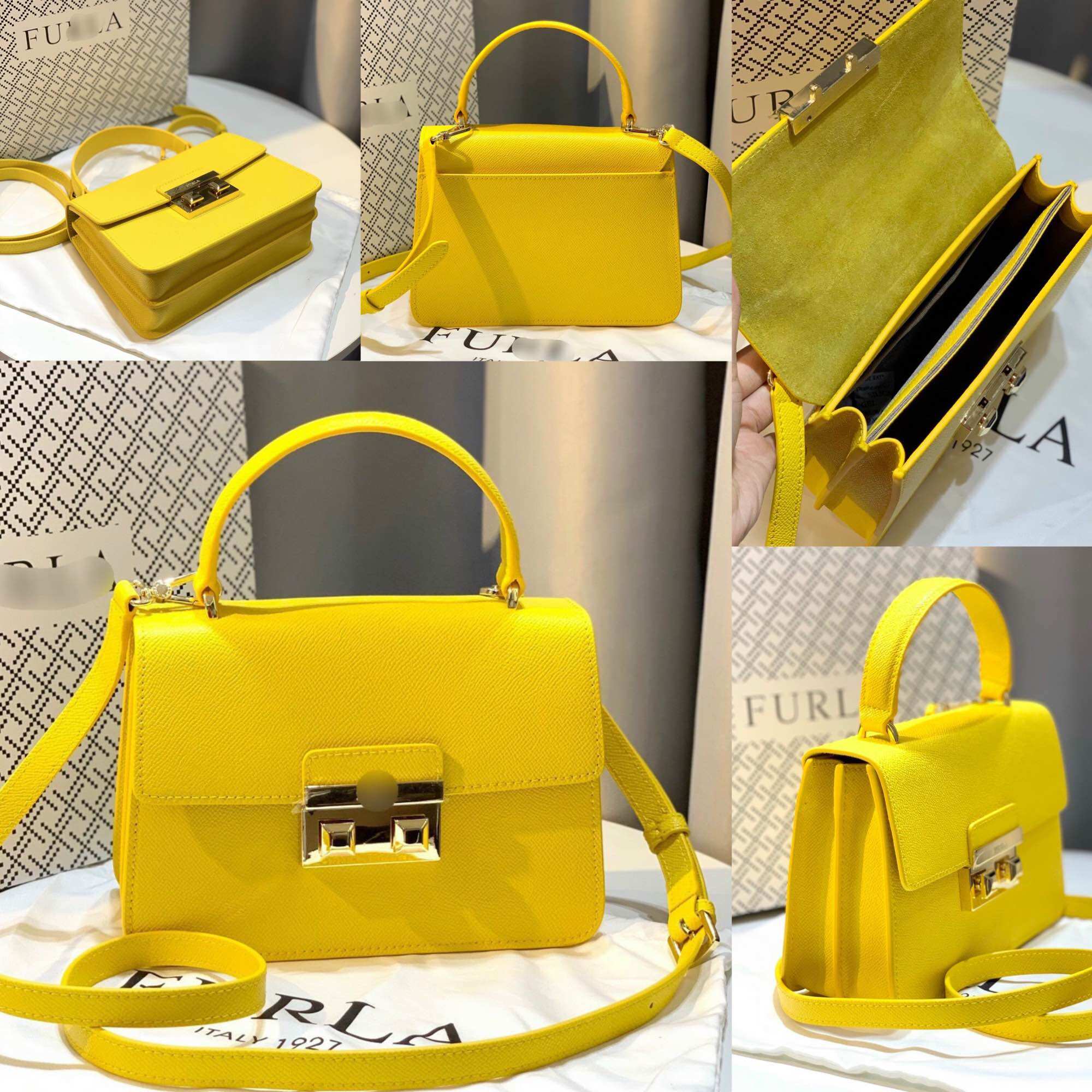 Túi Furl@ Bella Mini Top Handle da thật