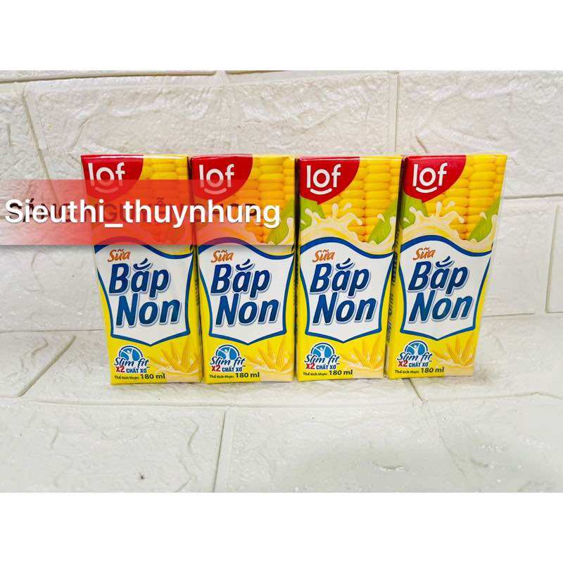 Lốc 4 Hộp Sữa Bắp Non LiF Kun 180ml ( DATE MỚI )