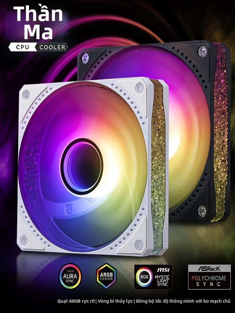 Golden Field | RGB LED Quiet Temp-Controlled Case Fan 12cm Giá 109,000 Đồng*Miễn phí vận chuyển
