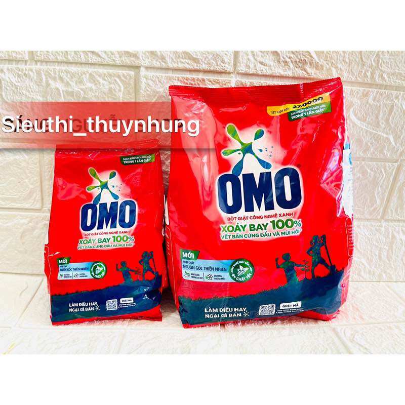 Bột giặt tay omo 380g/770g /1,15kg hệ bọt thông minh mới