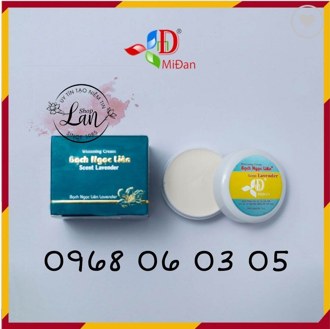HCM Kem dưỡng trắng da mặt ngừa lão hóa Bạch Ngọc Liên Scent Lavender 4g