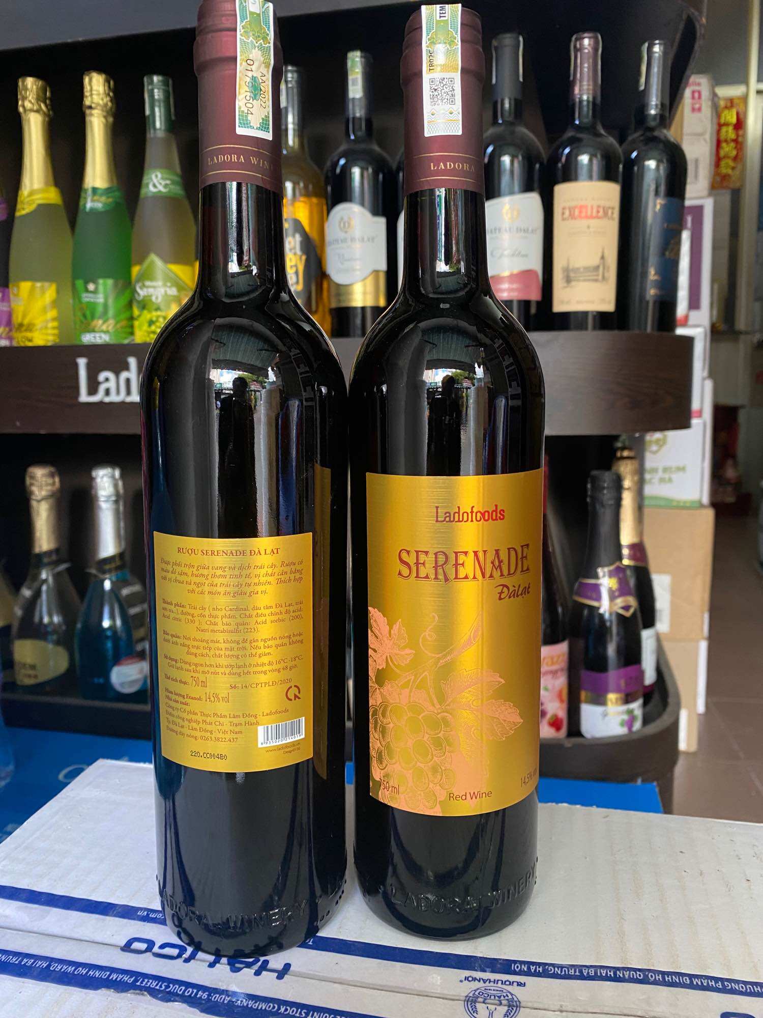 Vang Đà Lạt Đỏ SERENADE 14.5% 750ml
