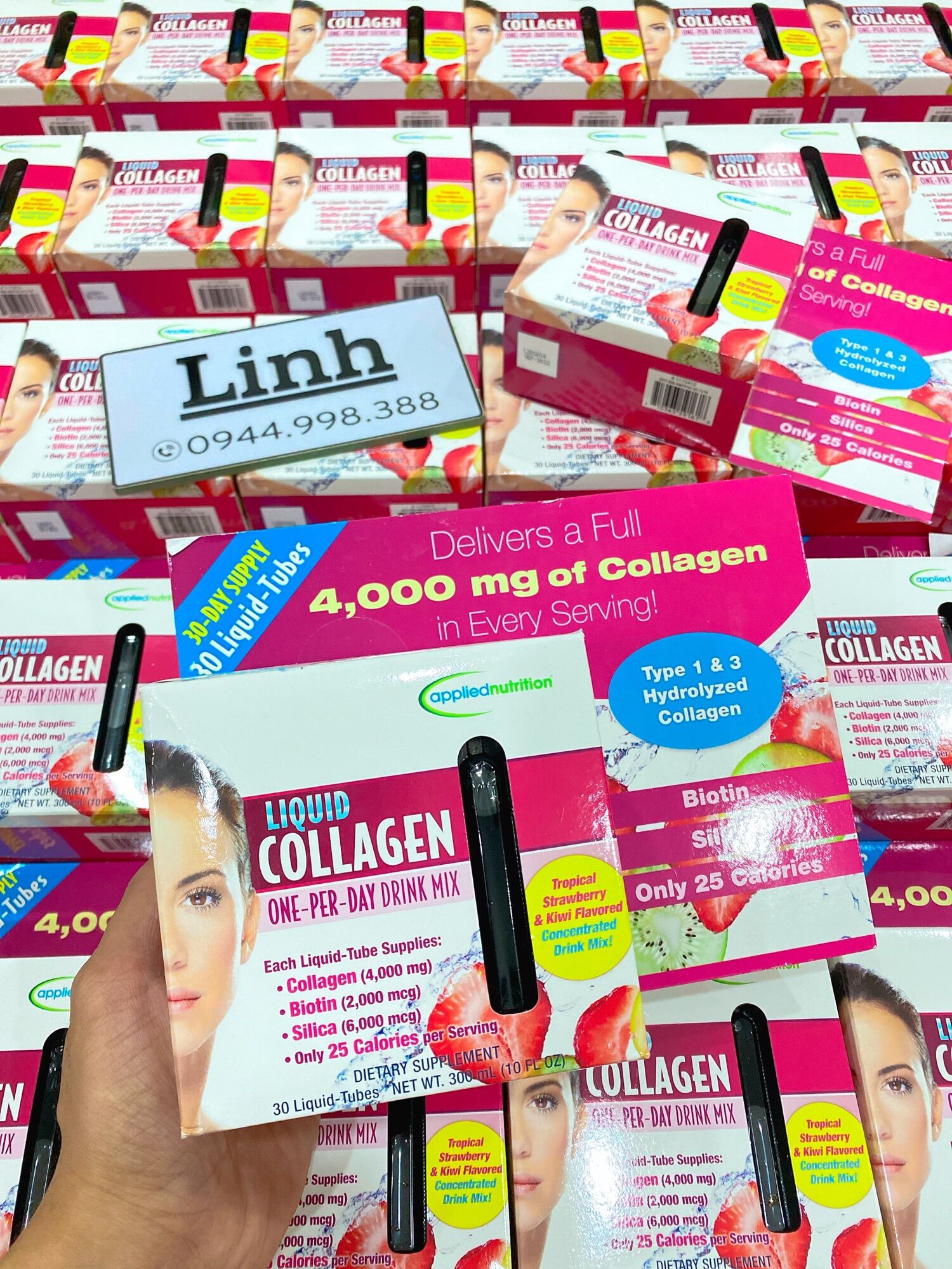 Nước uống đẹp da Liquid Collagen Skin 30 tuýp của Mỹ