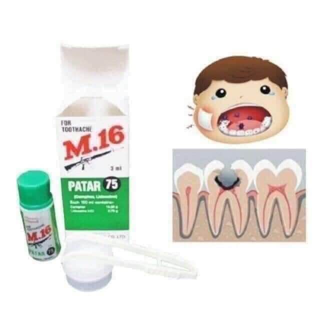 Dầu chấm đau nhức răng m16 patar thái lan