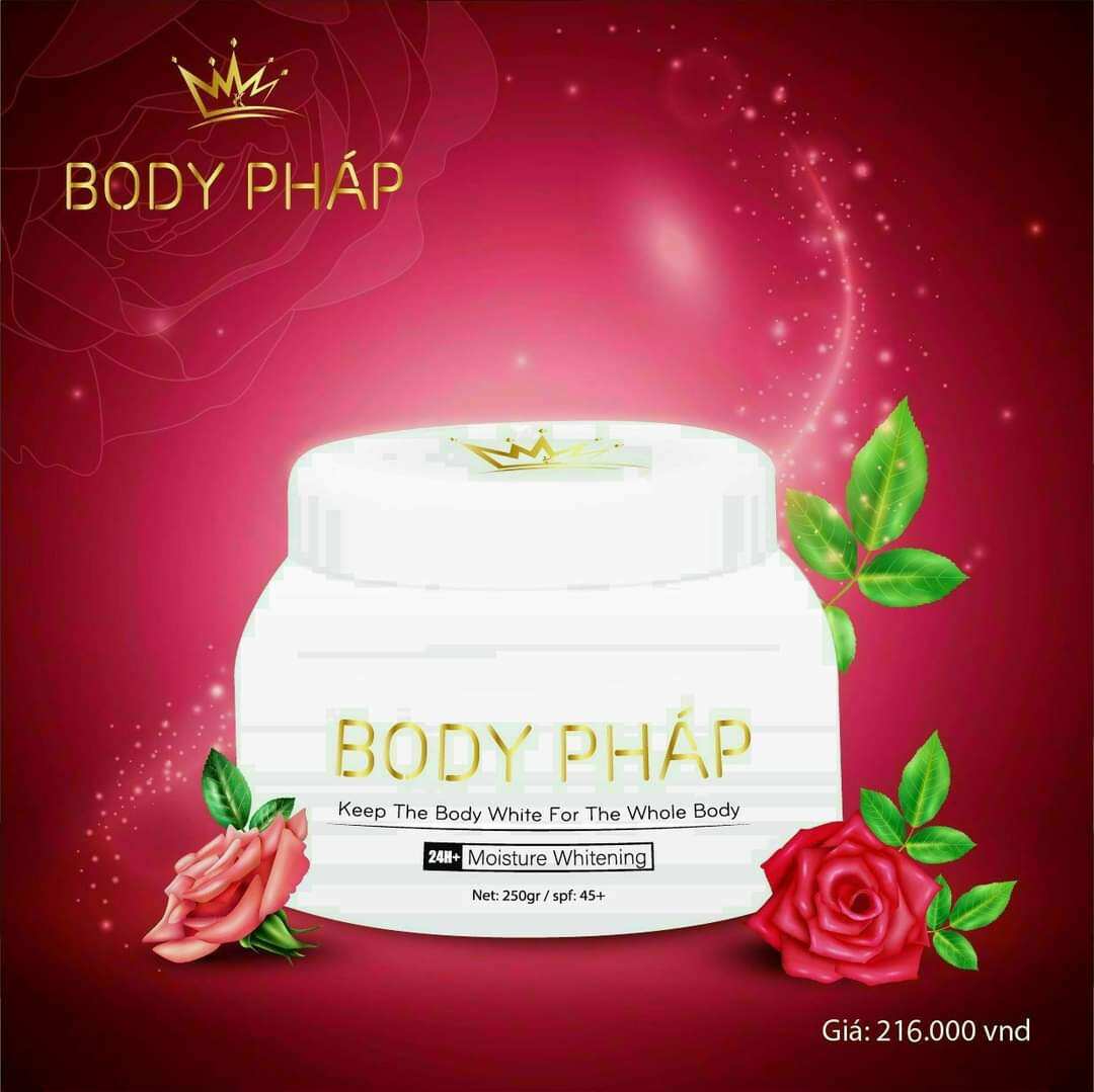 Kem body pháp trắng da tặng kích trắng