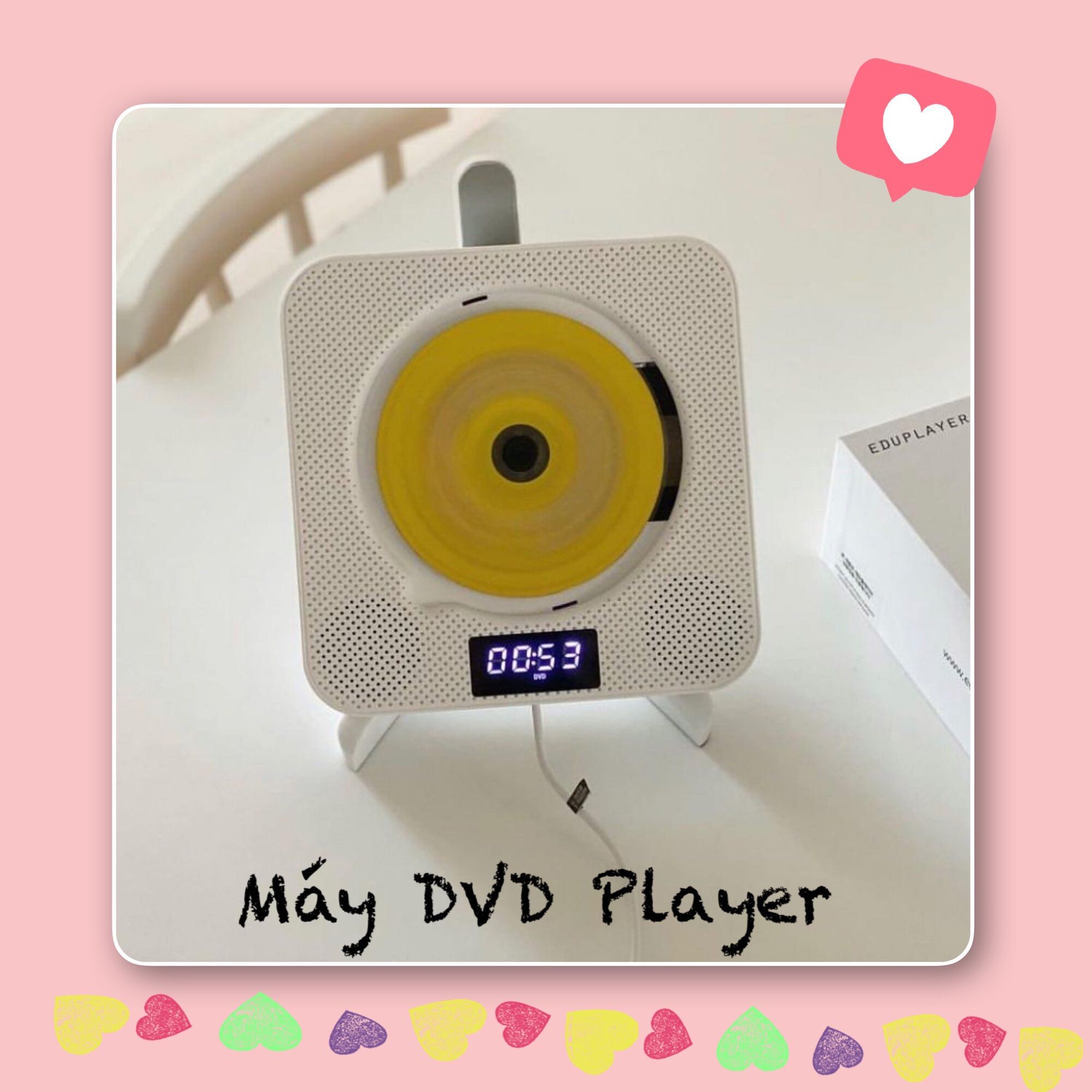 Máy đọc đĩa CD DVD có remote điều khiển,- DVD Player Version 2 Cửa Hàng Kpop