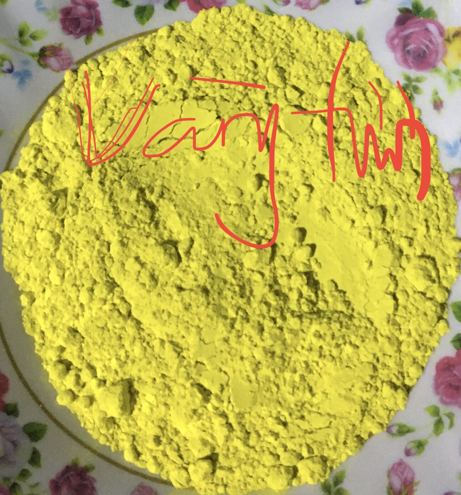 Bột màu vàng tươi Sơn chậu kiểng, ghế đá, non bộ 1kg