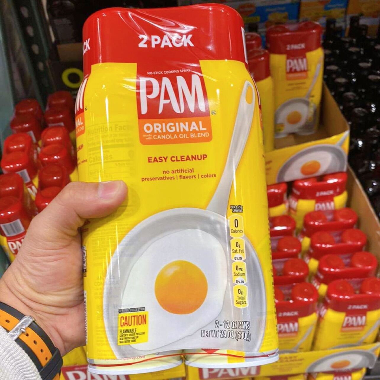 (U.S.A)Dầu Ăn Kiêng 0 Calo Dạng Xịt Pam Original 340g