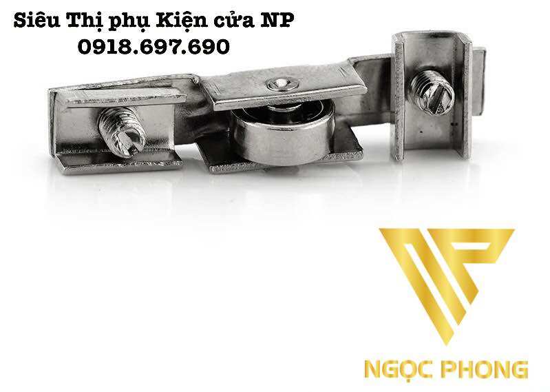 [ 5 cái ] Bánh xe đơn tủ kính 3-5mm - Bánh xe lùa kính tủ đơn