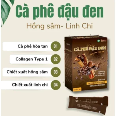 (Hộp 15 Gói) Cafe Giảm Cân Đậu Đen, Cà Phê Giảm Cân Đậu Đen, Đốt Cháy Mỡ Thừa Lâu Năm , Kiểm Soát Cân Nặng