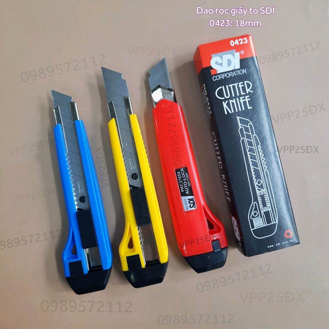 Dao trổ-Dao dọc giấy SDI to,bé kèm lưỡi thay thế. (1 cái)