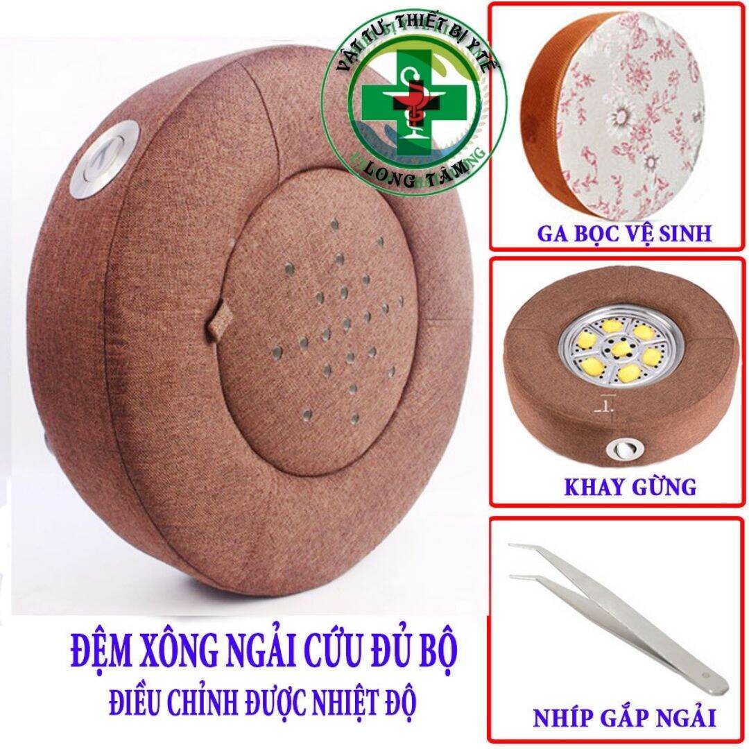 Đệm xông ngải cứu - đệm ngồi xông ngải ĐỦ BỘ