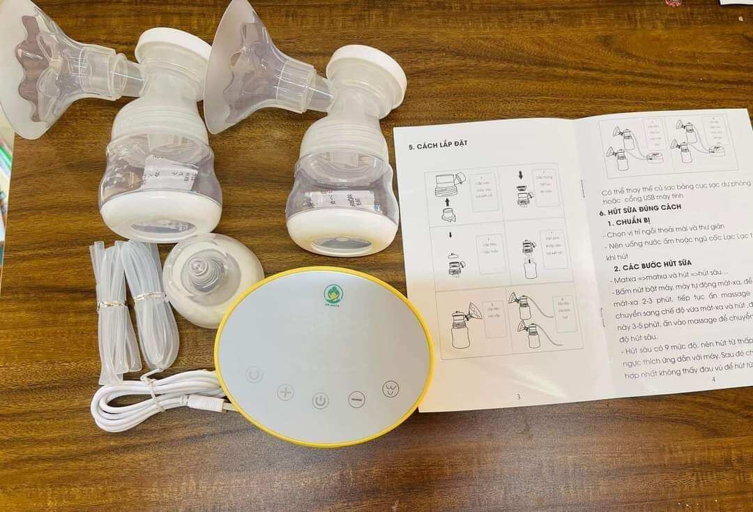 [HCM]Máy Hút Sữa Điện Đôi FELIX PLUS Bảo Hành 12 Tháng ( CÓ PIN TÍCH ĐIỆN)