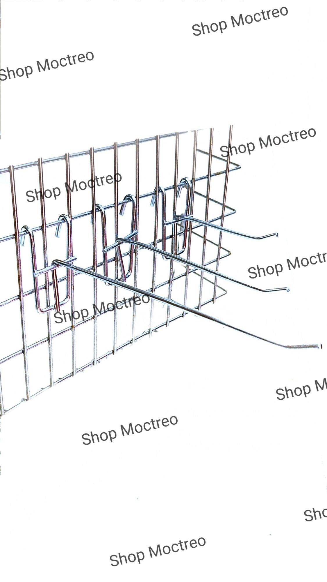 Móc treo phụ kiện, móc lưới mạ crom