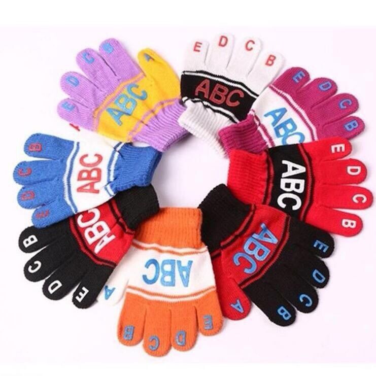 Găng tay len ABC cho bé:0-5 tuổi