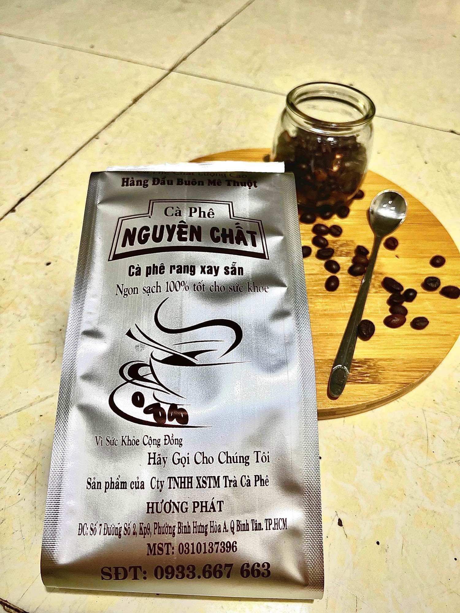 Cà Phê Hạt Robusta Nguyên Chất Rang Mộc Gói 500G