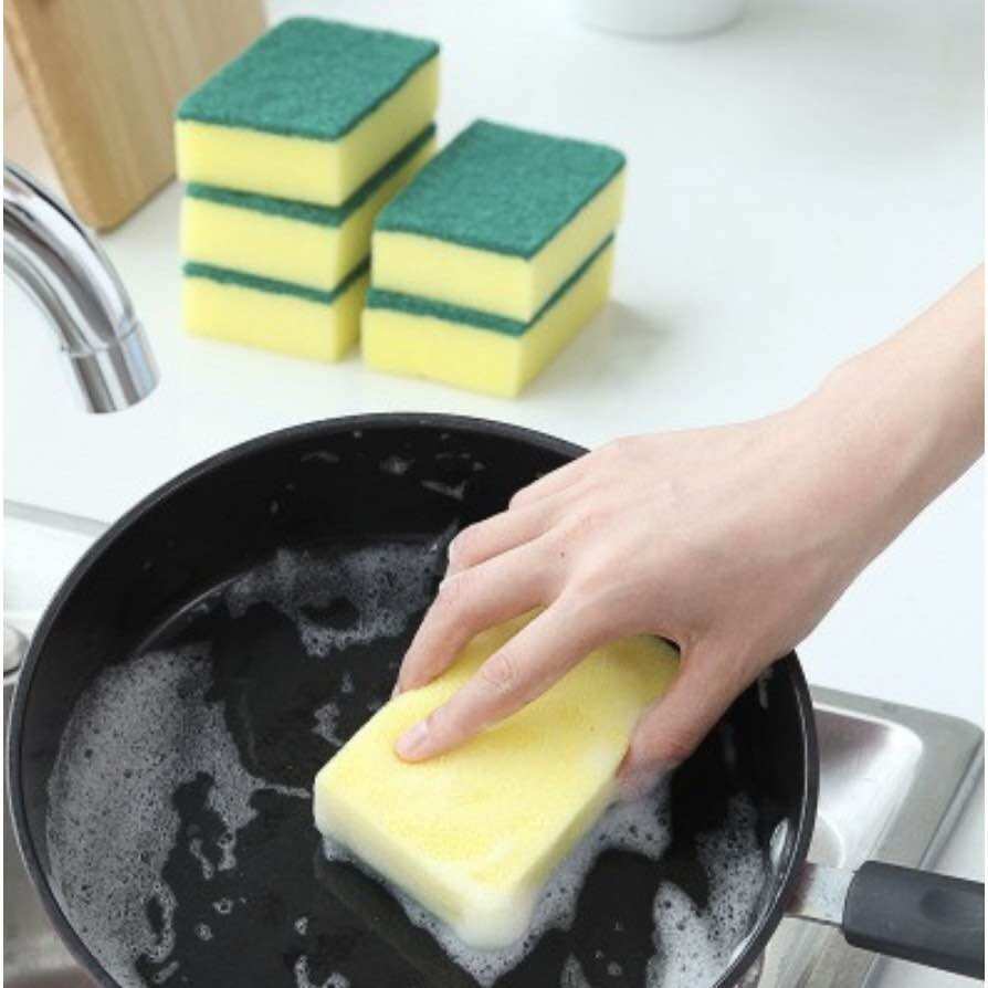 Miếng Mút Rửa Chén Bát-Xoong Nồi Bản Vừa