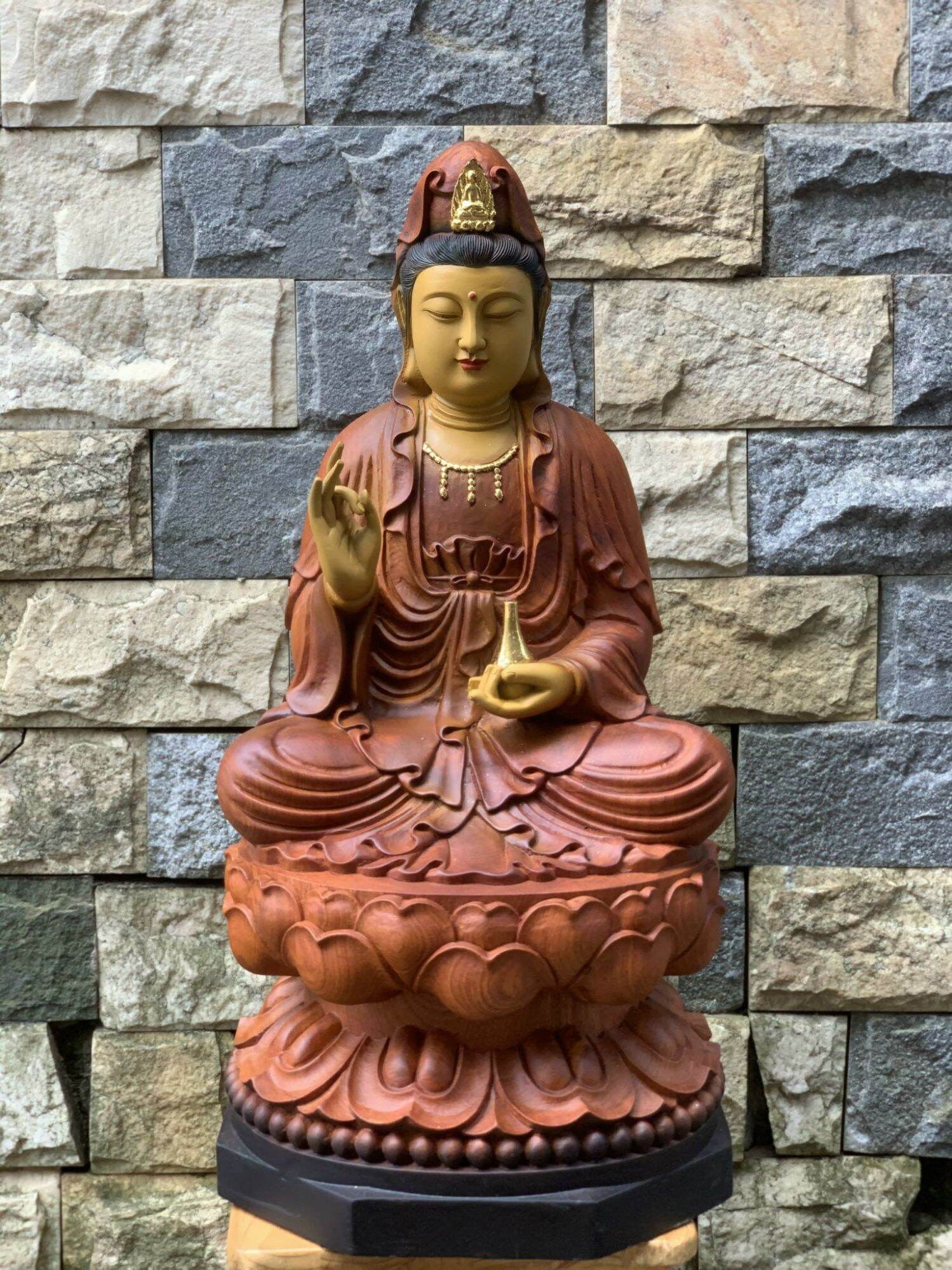 Tượng phật bà quan âm bồ tát cao 40cm