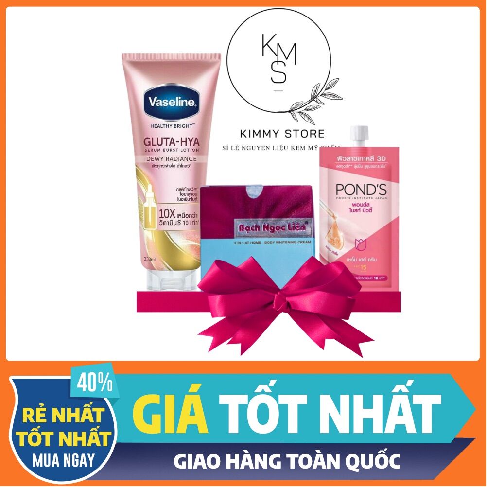 Combo kem siêu tẩy bạch ngọc liên