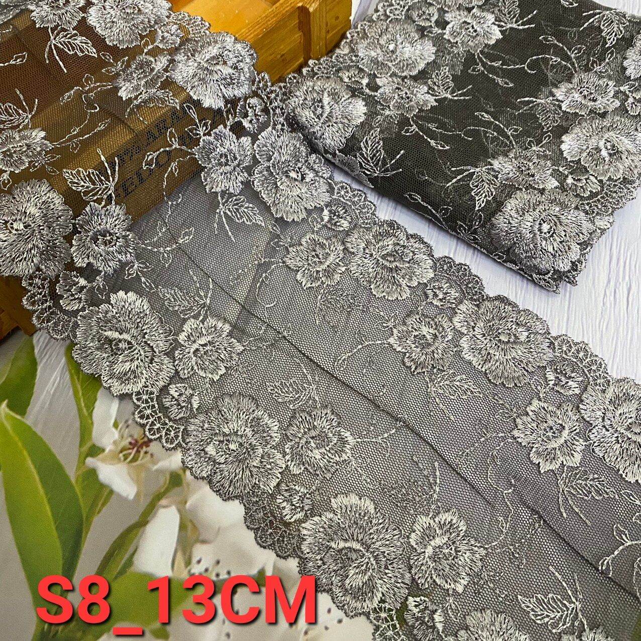 1 MÉT) REN LƯỚI THÊU 2 CHÂN PHỤ KIỆN MAY VÁ BẢN RỘNG 11_14CM.