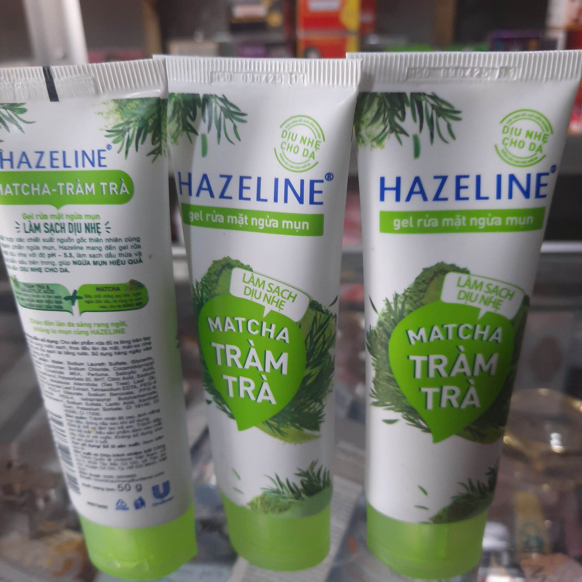 sữa rửa mặt hazaline lựu đỏ 50g