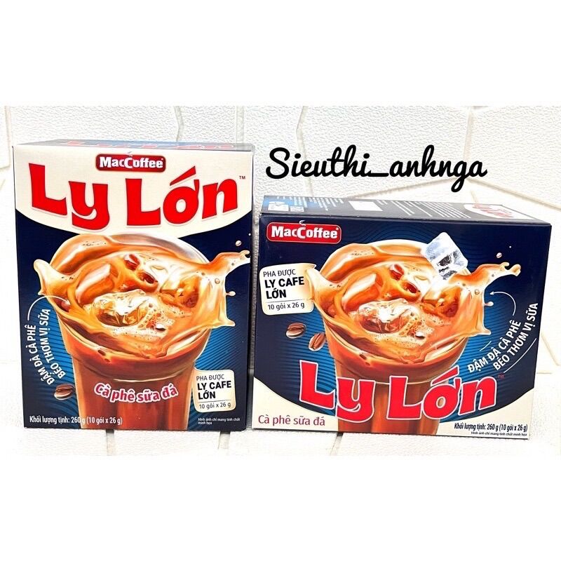 Cà Phê sữa Ly Lớn - Hộp 10 Gói - Giá Siêu rẻ