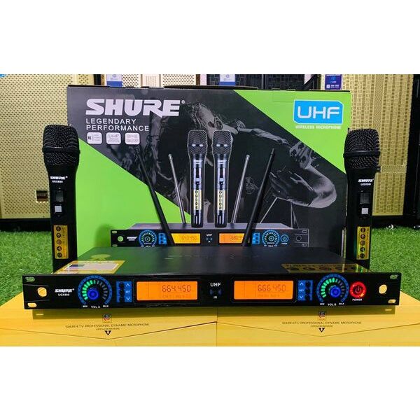 Micro karaoke không dây SHURE UGX888 hét nhẹ, chống hú tốt - ugx888 - micro không dây - micro shure - shure
