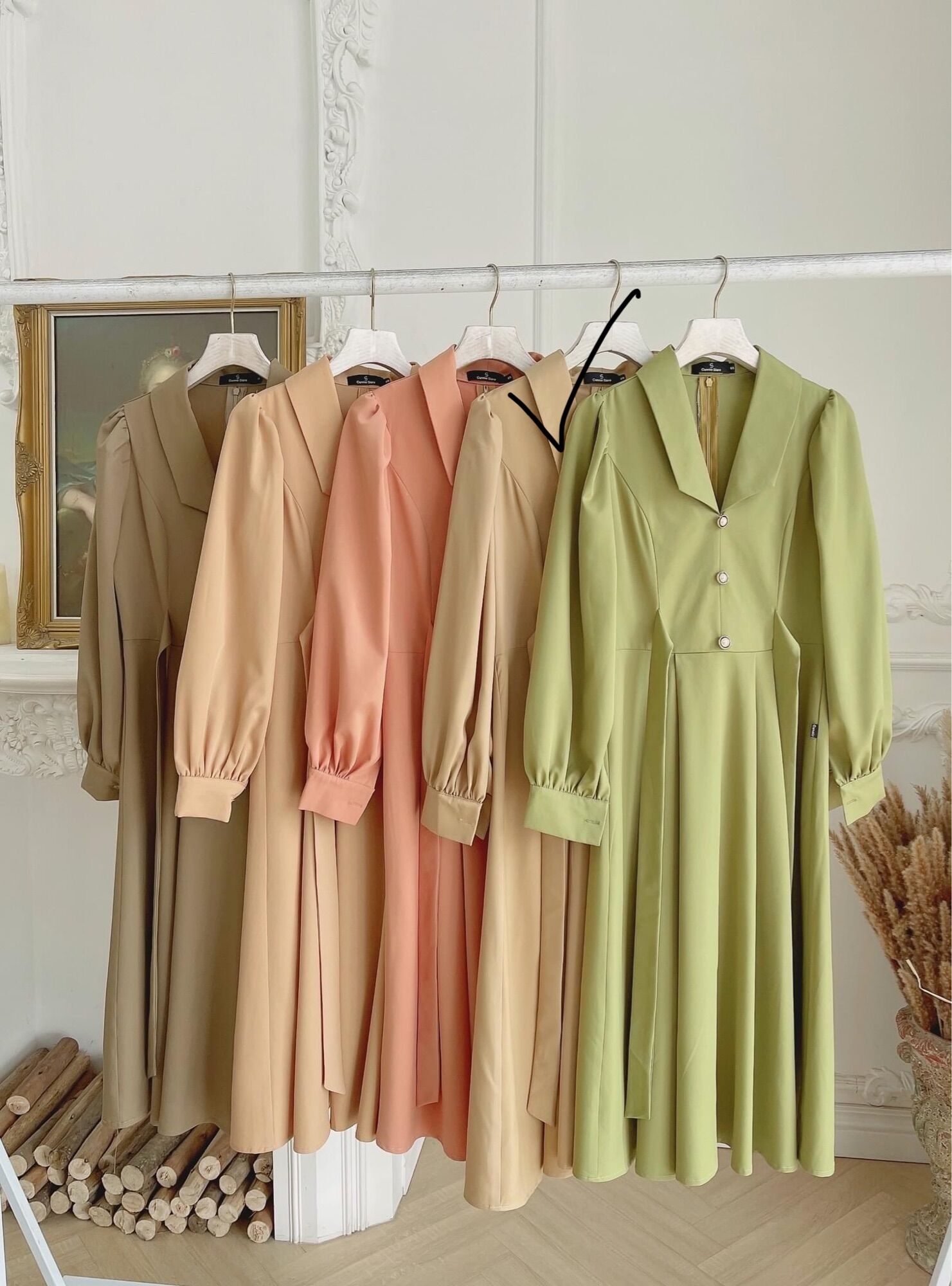 Váy lụa cunnie sz S