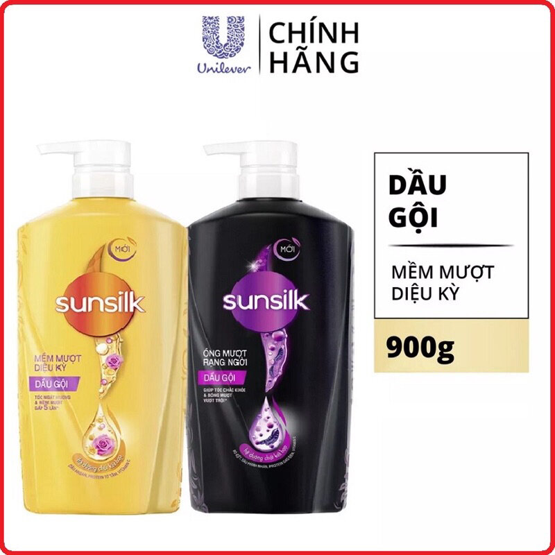 Dầu gội đầu sunsilk mượt tóc 900g