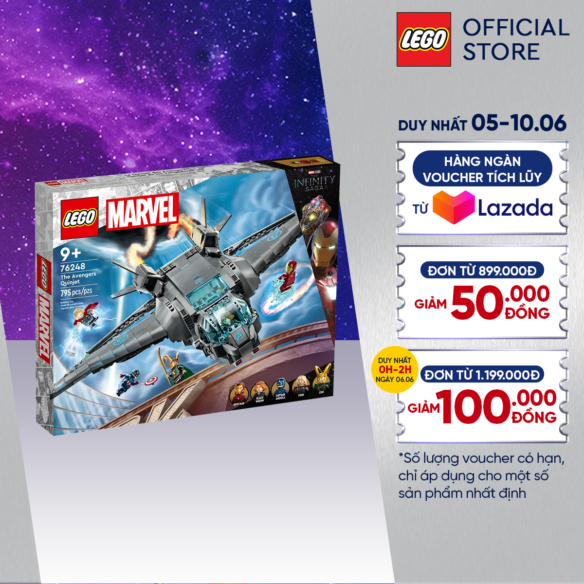 Lego super heroes marvel 76248 đồ chơi lắp ráp trụ sở phi thuyền của đội avenger