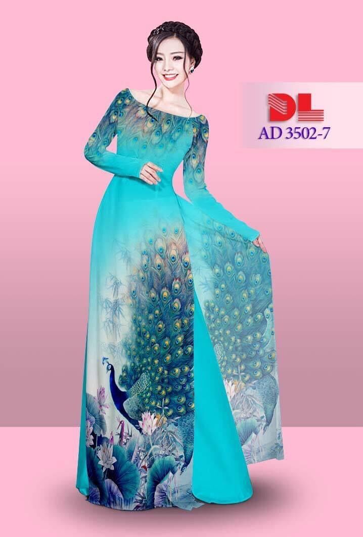 [HCM]Vải áo dài con công