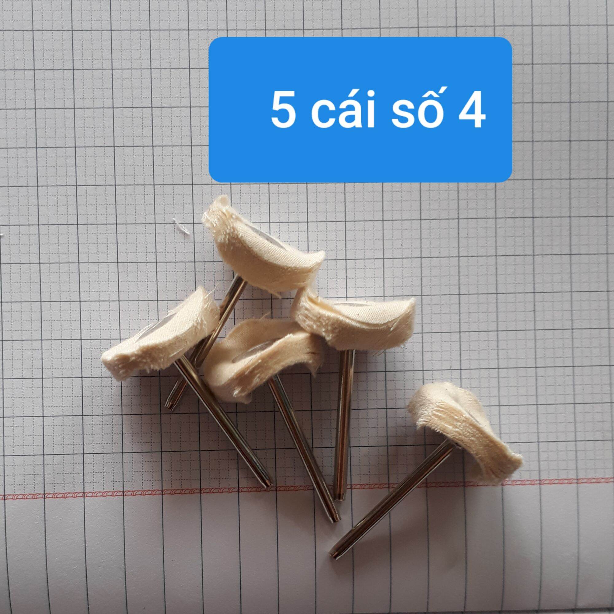 chổi cước, vải đánh bóng, trục 3mm
