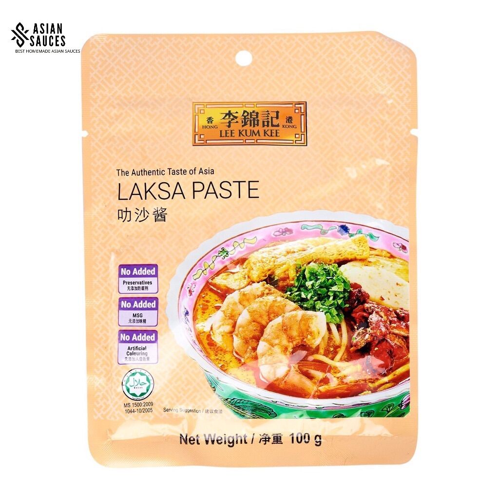 Gói gia vị nấu món mì nước dừa - Laksa Paste hãng Lee Kim Kee Singapore 100gr