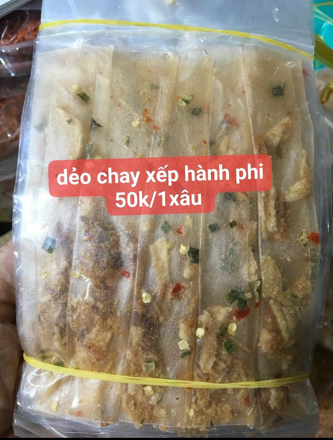 Dẻo ớt xếp hành phi