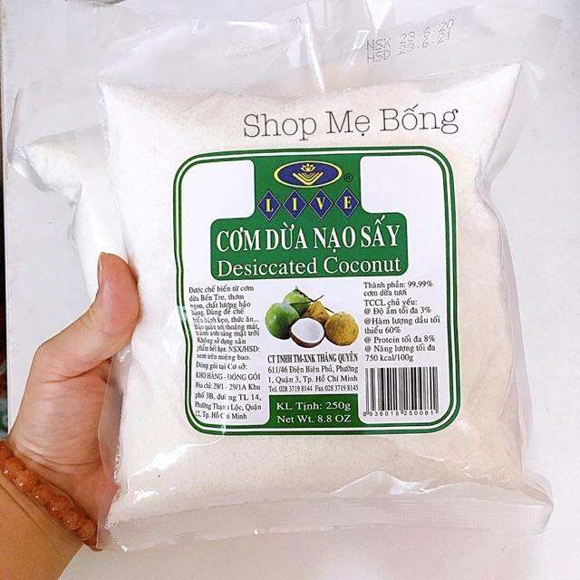 Cơm dừa nạo sấy 250gr