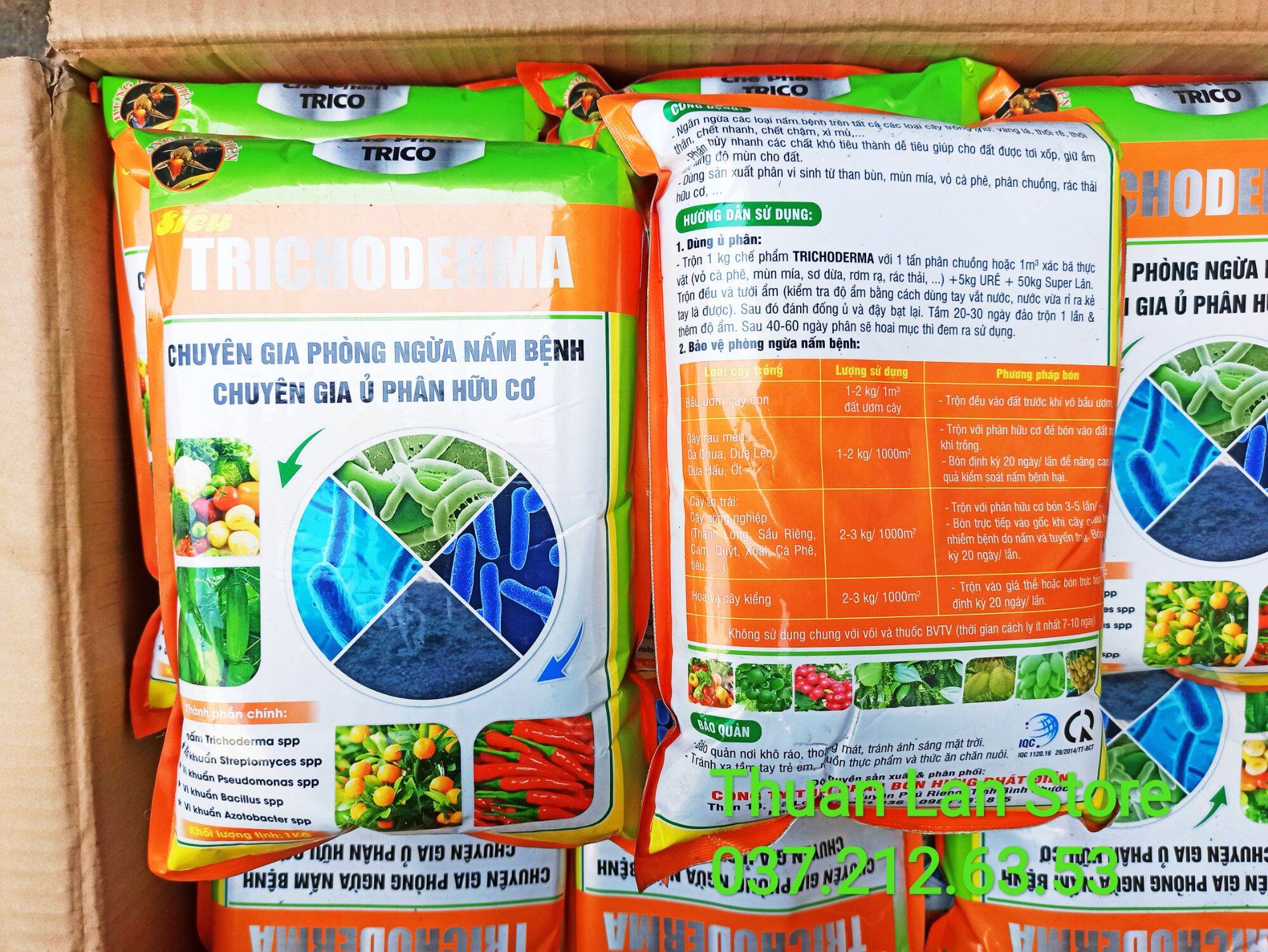 Siêu TRICHODERMA - Chuyên Phòng Trừ Nấm Bệnh, Ủ Phân Hữu Cơ gói 1kg