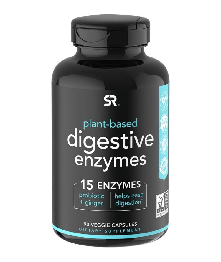Viên Enzymes tiêu hoá thuần chay Sports Research 90 viên USA