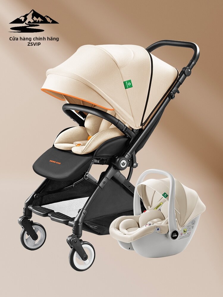 Neck Protection Shock Absorption Bidirectional Baby Stroller