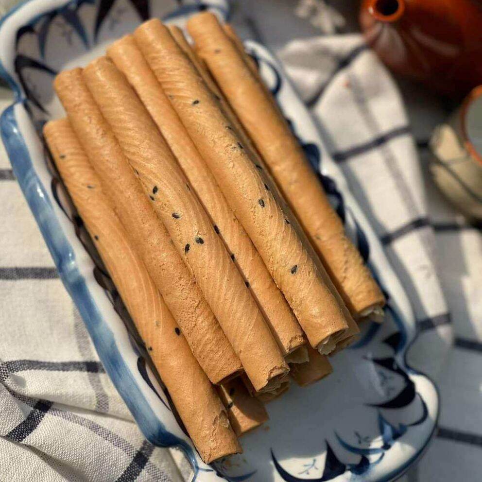 Bánh ống mè (Bánh quế cốt dừa siêu béo) 500g