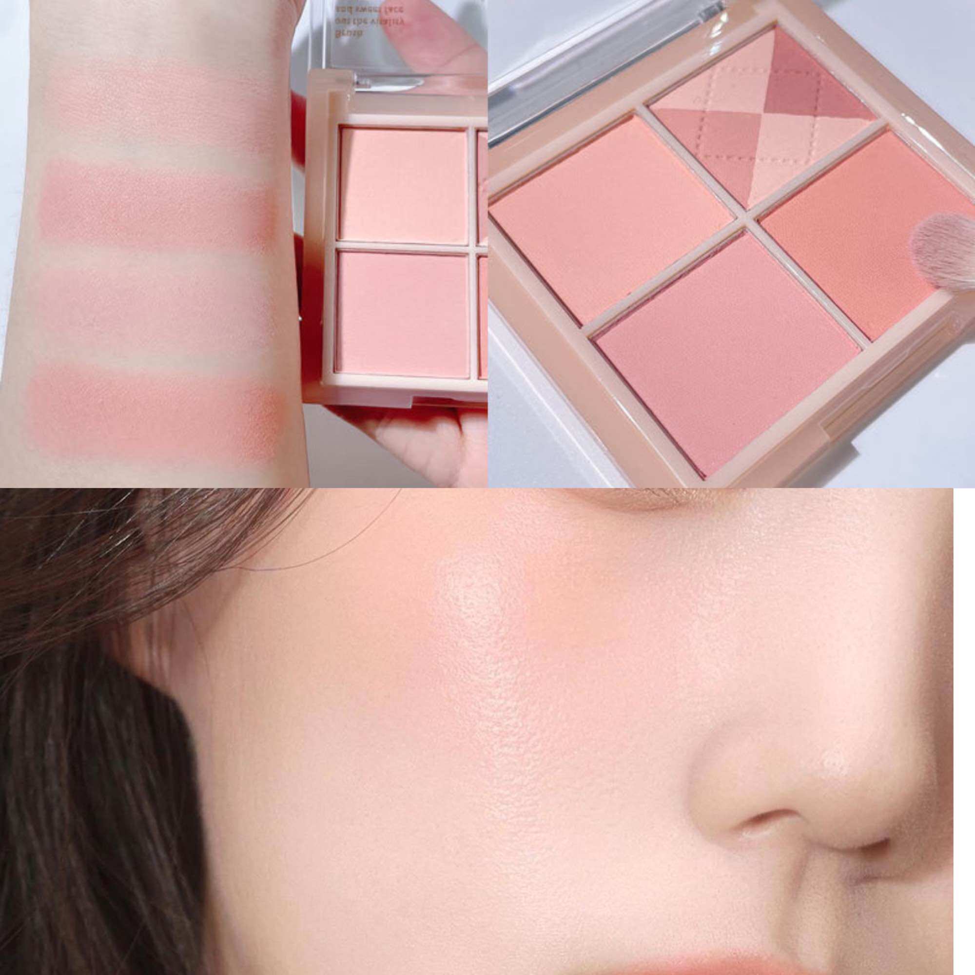 Phấn má hồng mịn lì 4 ô Kakashow