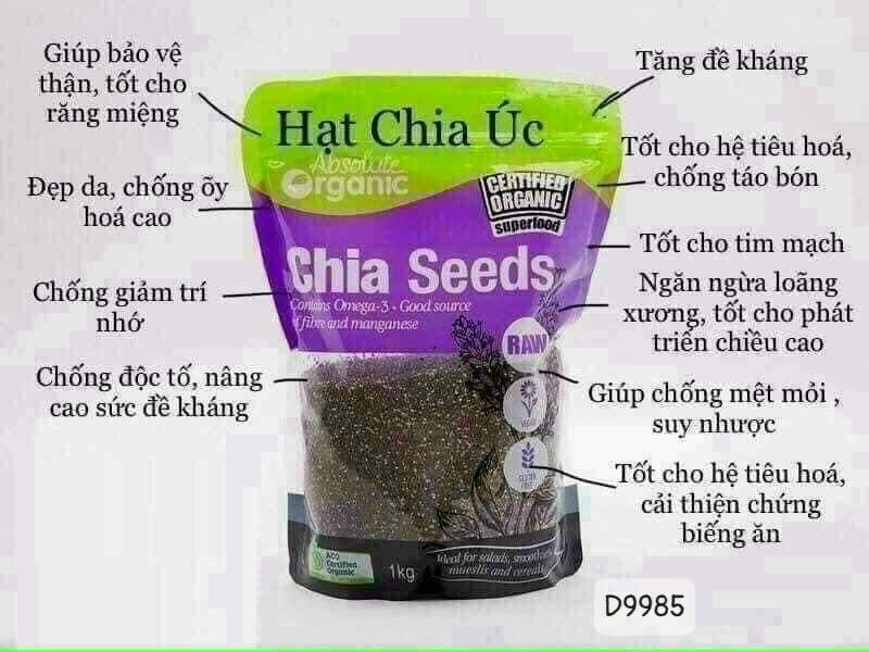 [HCM]HẠT CHIA ÚC TÍM BỊCH 1KG